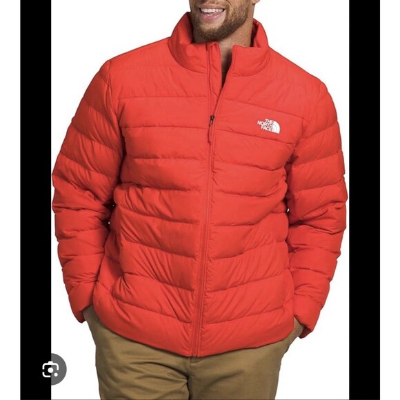 NEW The North Face Big Aconcagua 3 Jacket Puffer 600 Fill Men 4X Fiery Red - Picture 1 of 11
